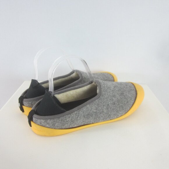 Mahabis Curve Womens 8.5 - 9 Gray Yellow Wool Slip On Shoe Slippers EU 40 - Picture 3 of 9
